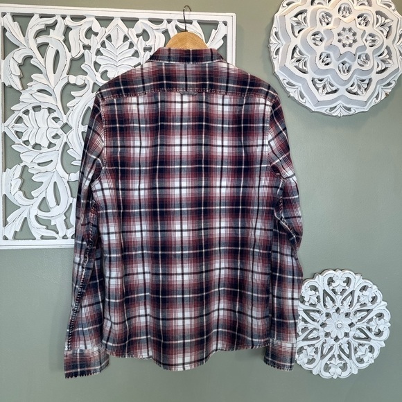 NWT Flag and Anthem Plaid Button Down Western Medium - Picture 5 of 6